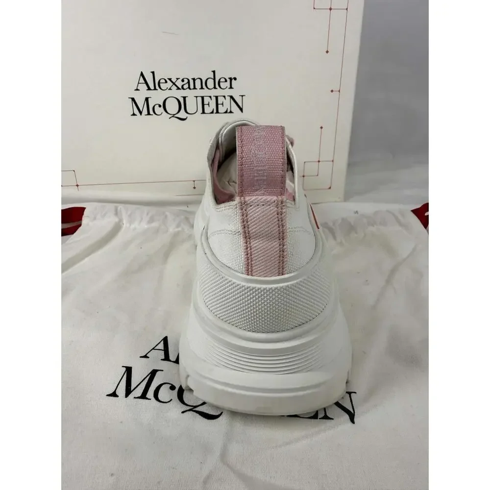 Alexander McQueen Tread Slick Low Lace-Up Canvas Sneakers US 10 SPB-TS 368331
